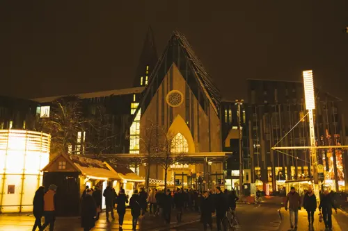Leipzig Square at Christmas Time
