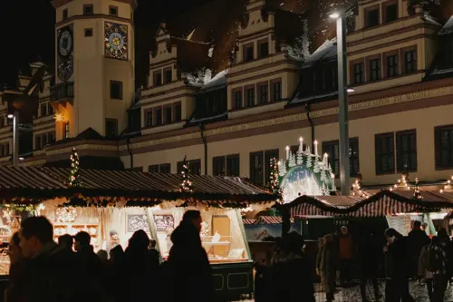 Leipzig Christmas Market Stalls at Nice